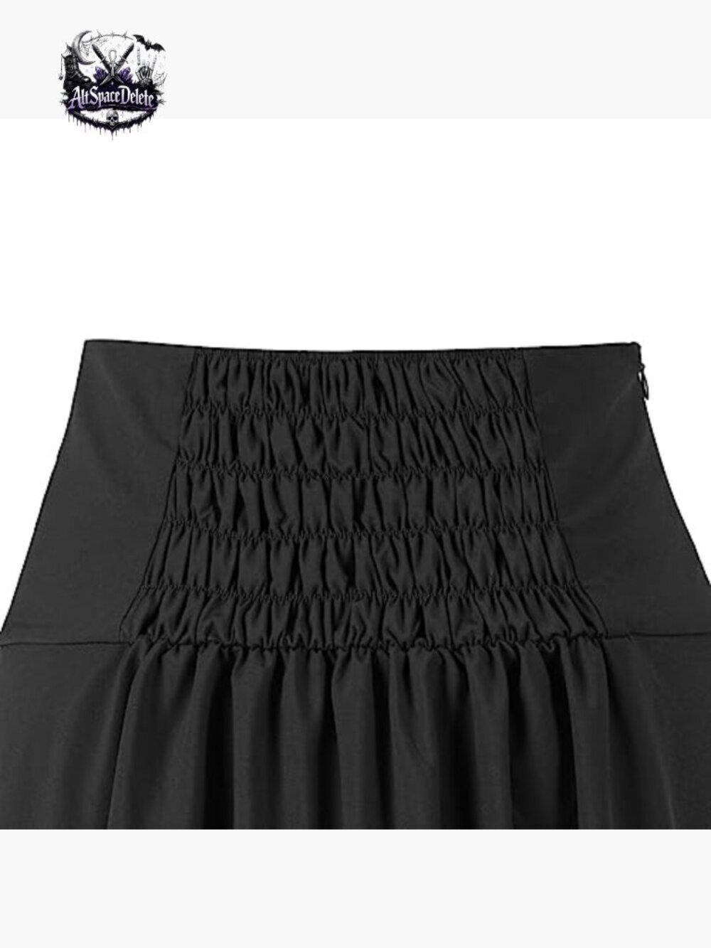 Asymmetrical Ruffled Steampunk Skirt High Low Renaissance Style - Picture 6 of 6